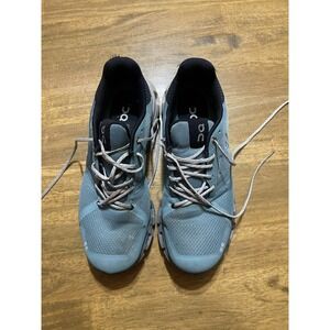ON Cloud Shoes, Womens Size 9.5 Blue White Cloudtec Road Running Trainer Lace Up